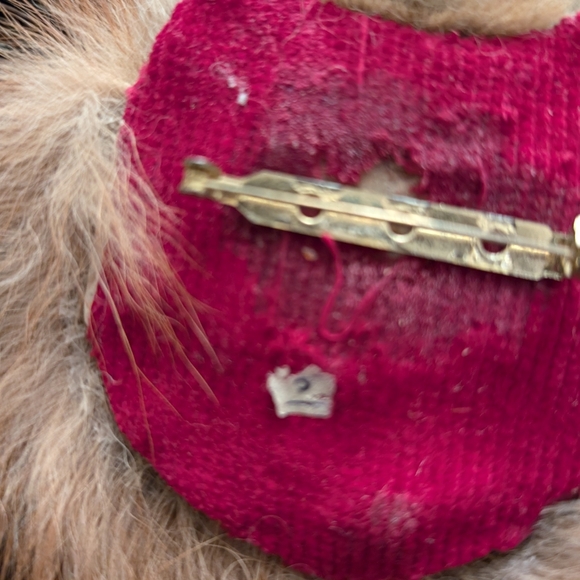 Vintage 50's Mink "fox" broach Pin Jewelry S - Picture 3 of 6
